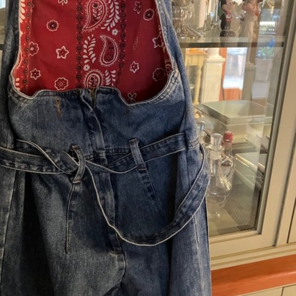 Outlaw Woman's Vintage Overalls Straight Leg Jean - Picture 2 of 3